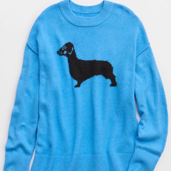 Aerie Softest Luxe Crew Sweater - Dachshund - Picture 6 of 8